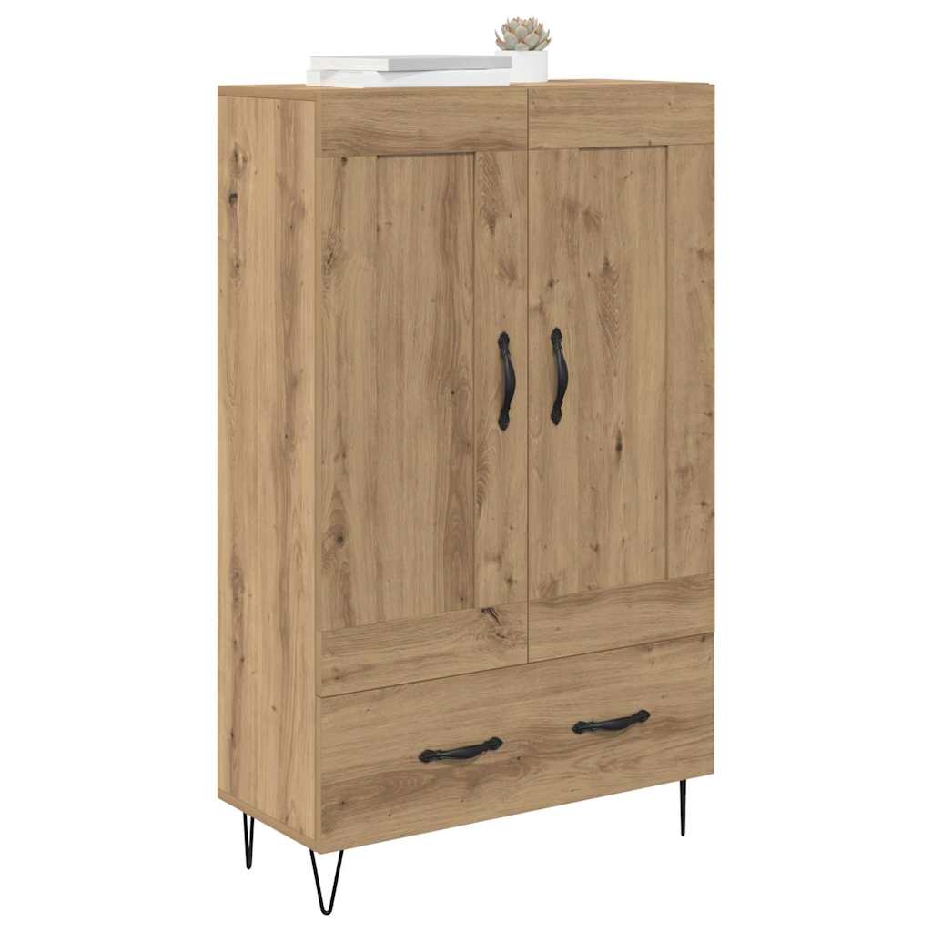 Haut Armoire avec tiroir Chêne artisanal 69,5 x 31 x 115 cm - XIOS