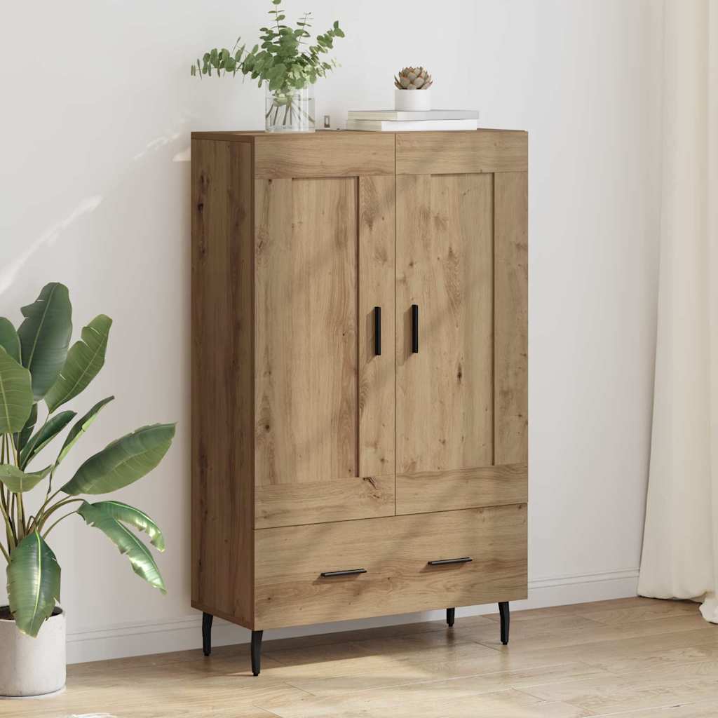 Haut Armoire avec tiroir Chêne artisanal 69,5 x 31 x 115 cm - XIOS