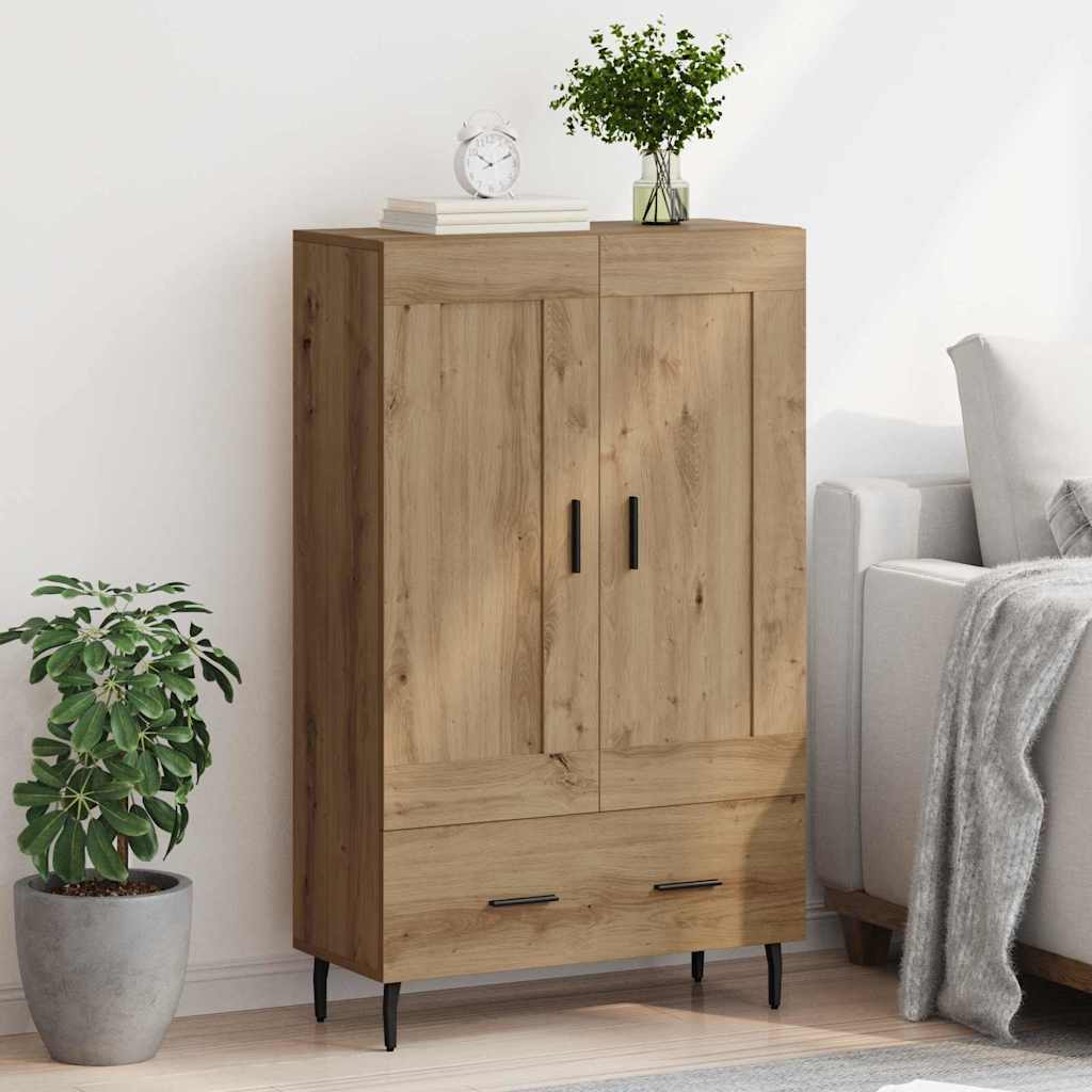Haut Armoire avec tiroir Chêne artisanal 69,5 x 31 x 115 cm - XIOS