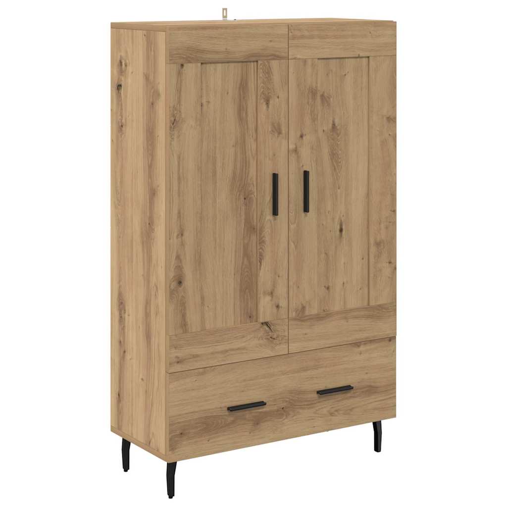 Haut Armoire avec tiroir Chêne artisanal 69,5 x 31 x 115 cm - XIOS
