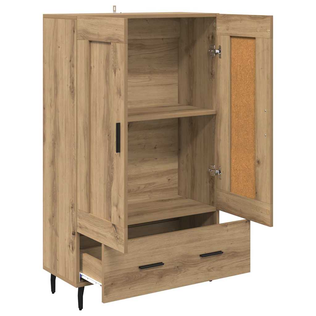 Haut Armoire avec tiroir Chêne artisanal 69,5 x 31 x 115 cm - XIOS