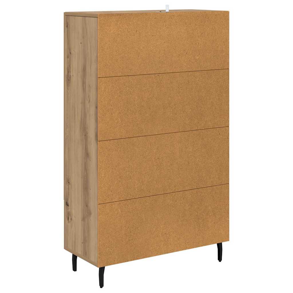 Haut Armoire avec tiroir Chêne artisanal 69,5 x 31 x 115 cm - XIOS