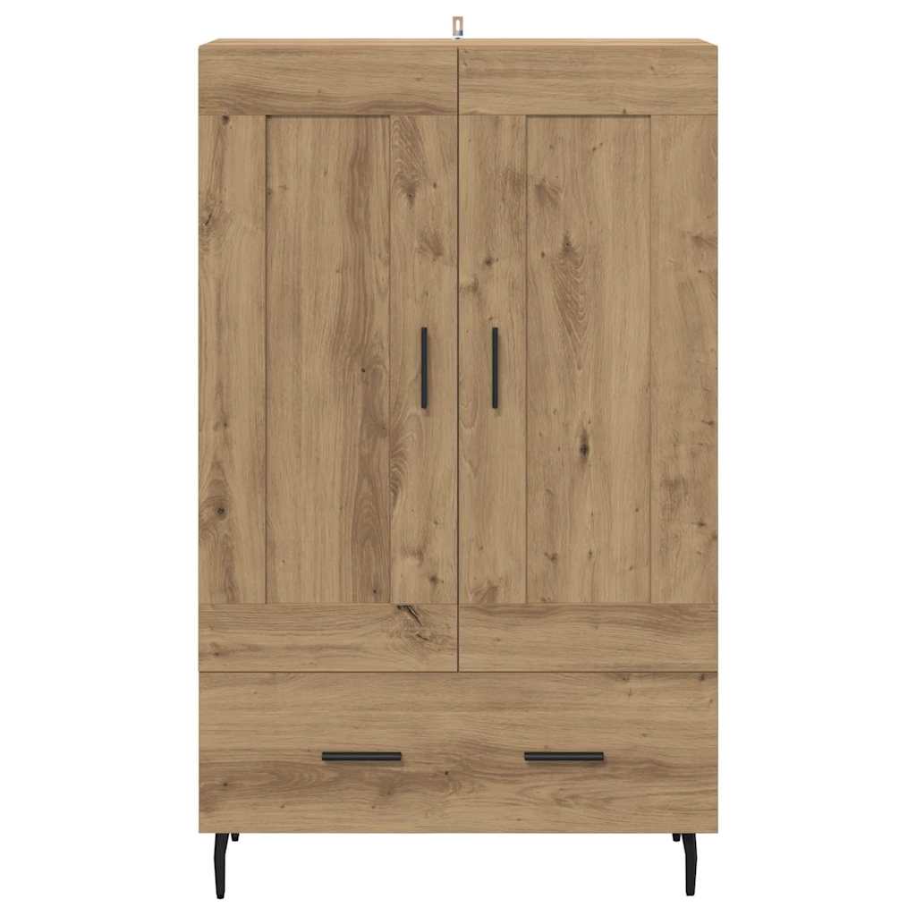 Haut Armoire avec tiroir Chêne artisanal 69,5 x 31 x 115 cm - XIOS