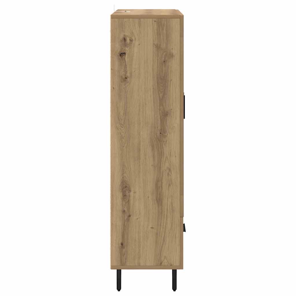Haut Armoire avec tiroir Chêne artisanal 69,5 x 31 x 115 cm - XIOS