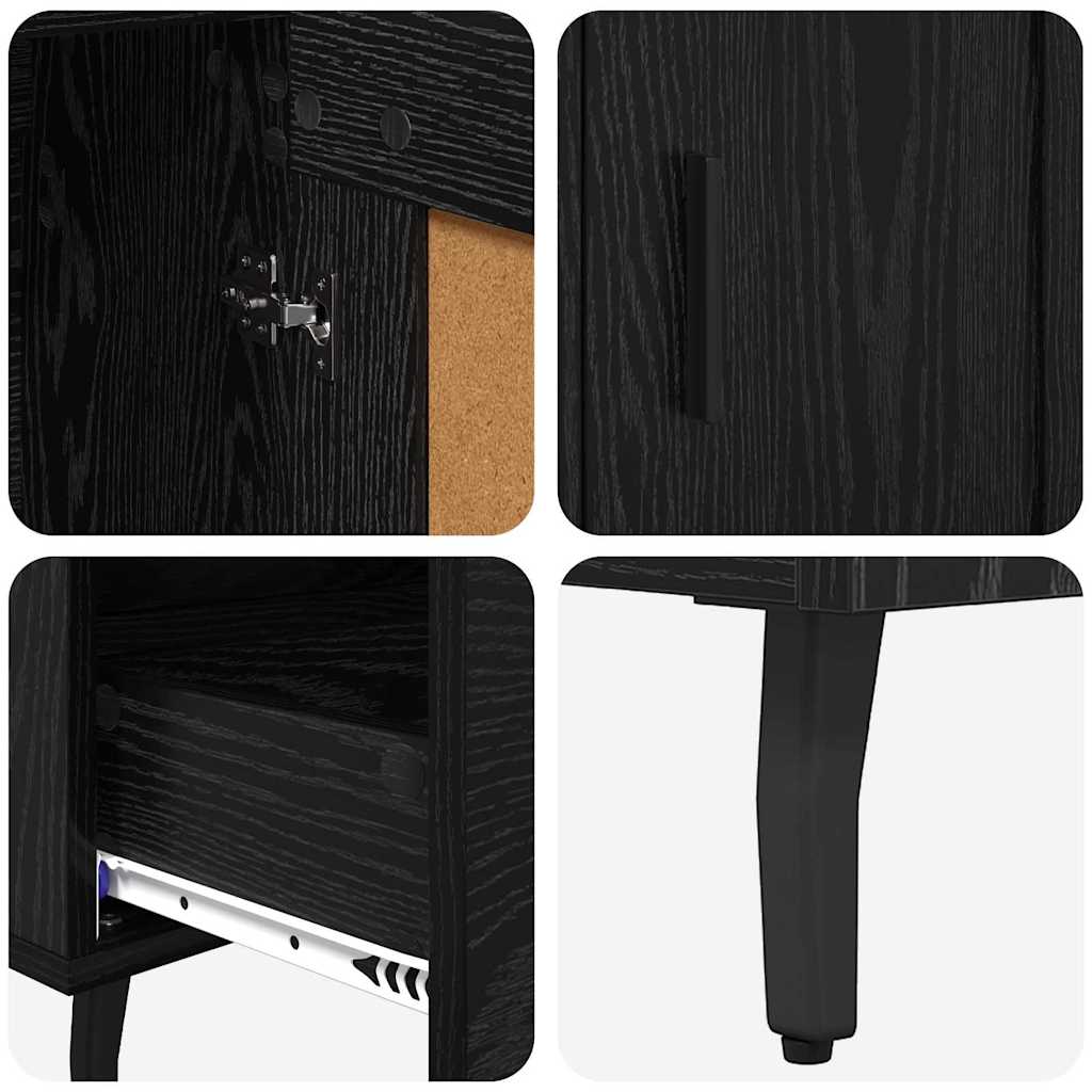 Haut Armoire Chêne noir 69,5 x 31 x 115 cm Bois d'ingénierie - XIOS
