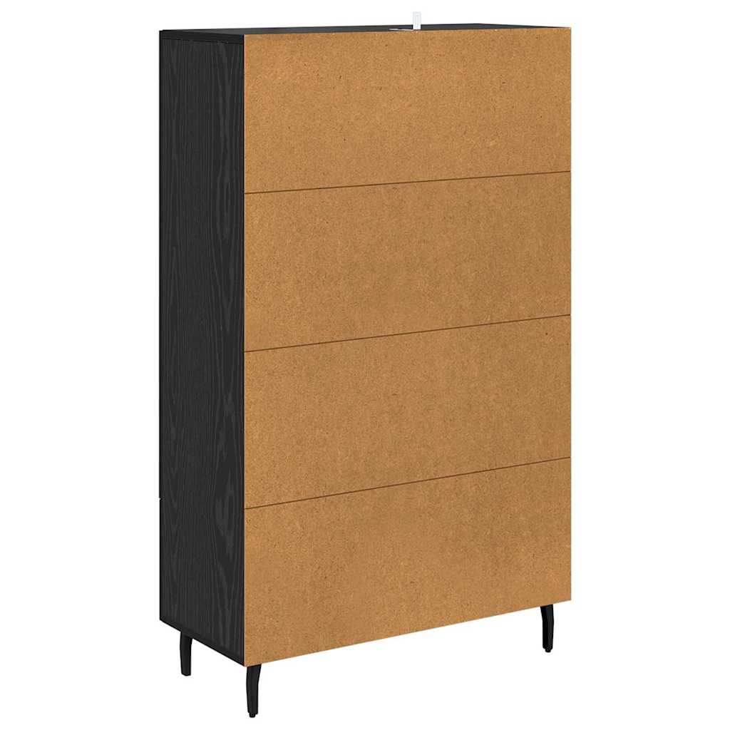 Haut Armoire Chêne noir 69,5 x 31 x 115 cm Bois d'ingénierie - XIOS