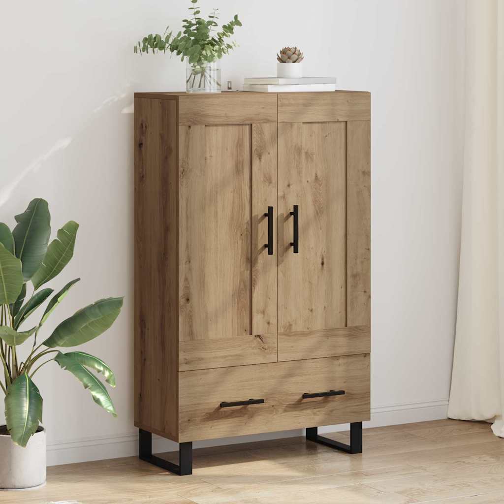 Haut Armoire avec tiroir Chêne artisanal 69,5 x 31 x 115 cm - XIOS