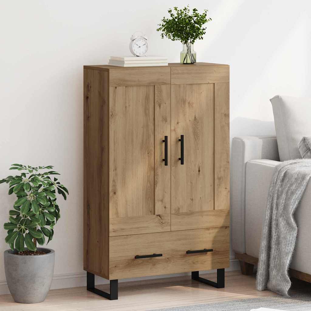 Haut Armoire avec tiroir Chêne artisanal 69,5 x 31 x 115 cm - XIOS