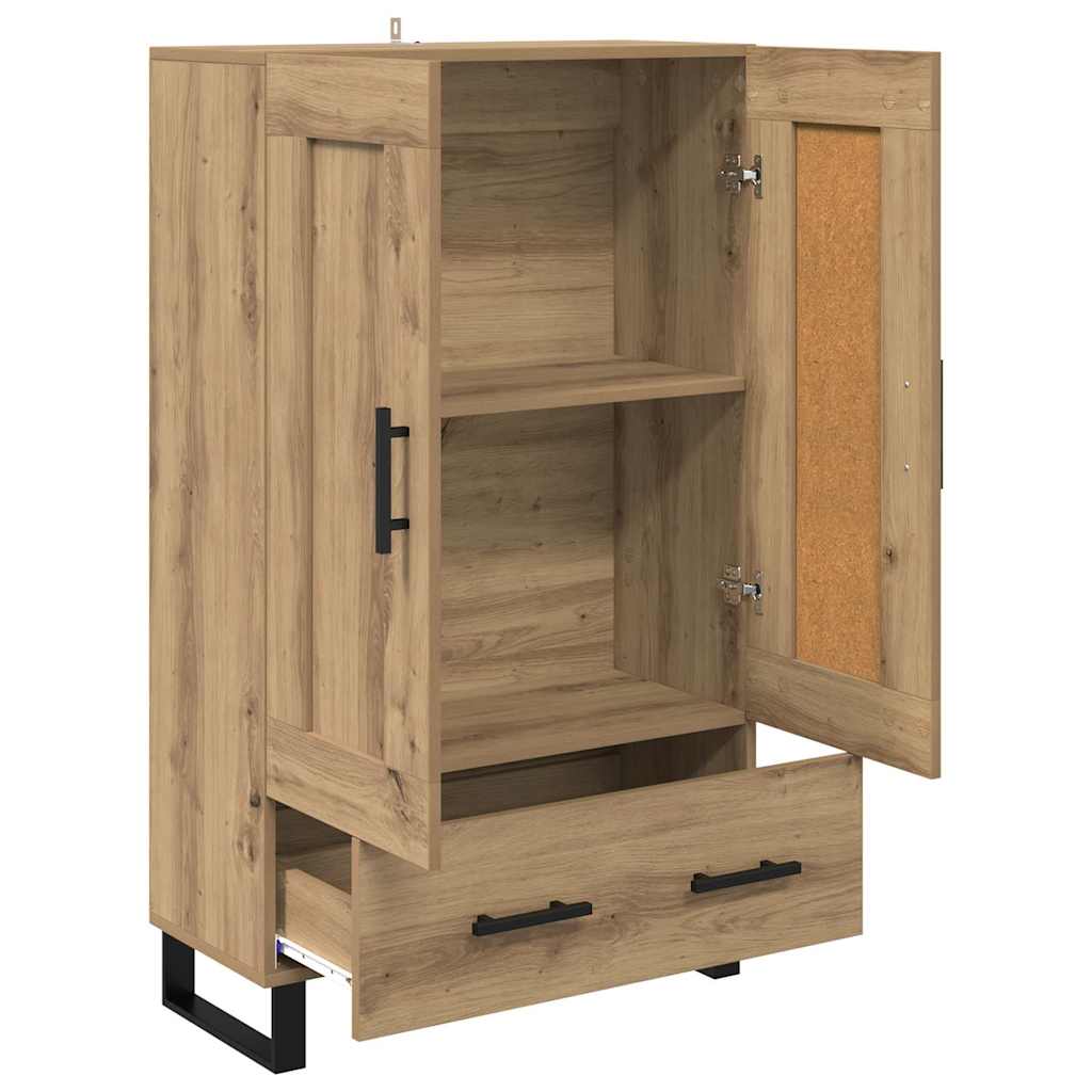 Haut Armoire avec tiroir Chêne artisanal 69,5 x 31 x 115 cm - XIOS