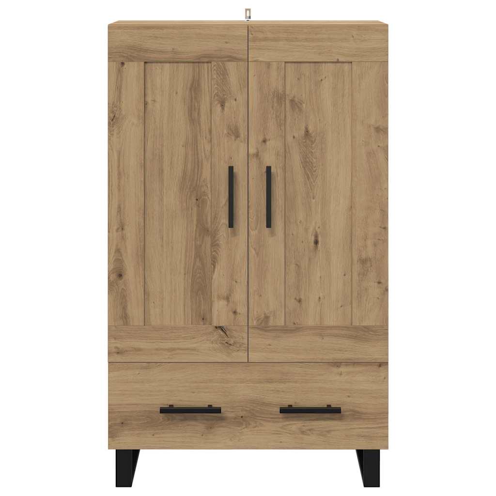 Haut Armoire avec tiroir Chêne artisanal 69,5 x 31 x 115 cm - XIOS