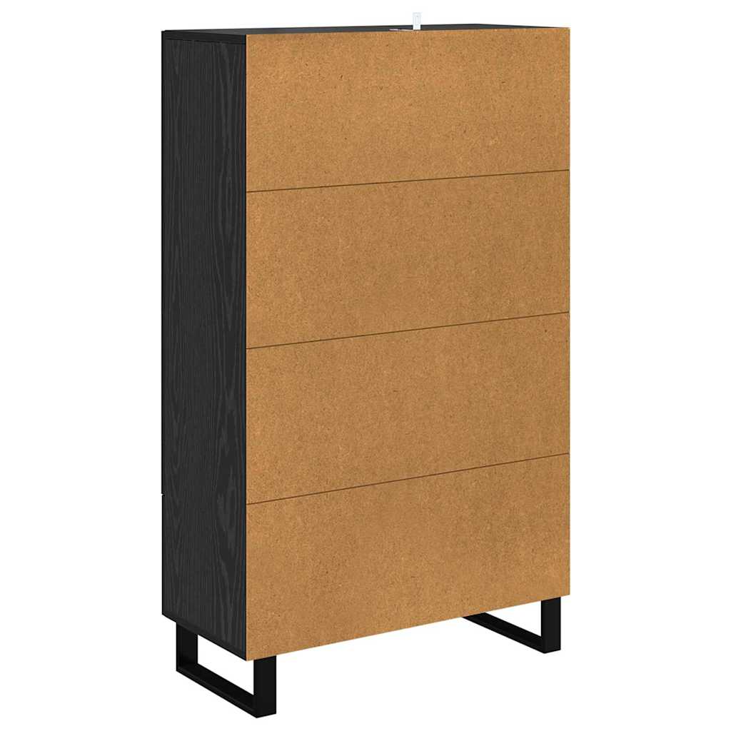 Haut Armoire Chêne noir 69,5 x 31 x 115 cm Bois d'ingénierie - XIOS