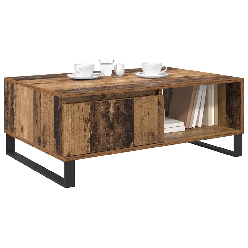 Table basse Bois Ancien 90 x 60 x 35 cm Bois d'ingénierie - XIOS