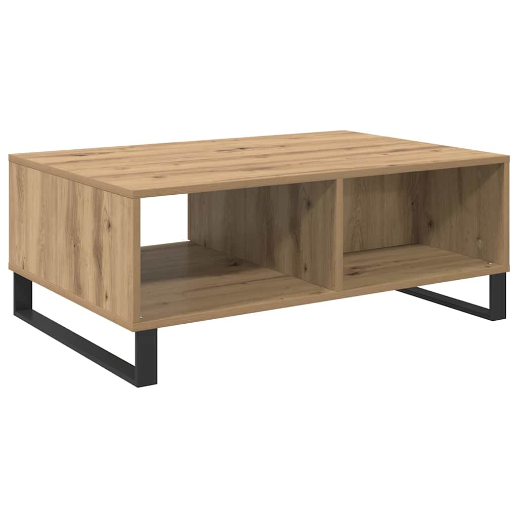 Table basse Chêne artisanal 90 x 60 x 35 cm Bois d'ingénierie - XIOS