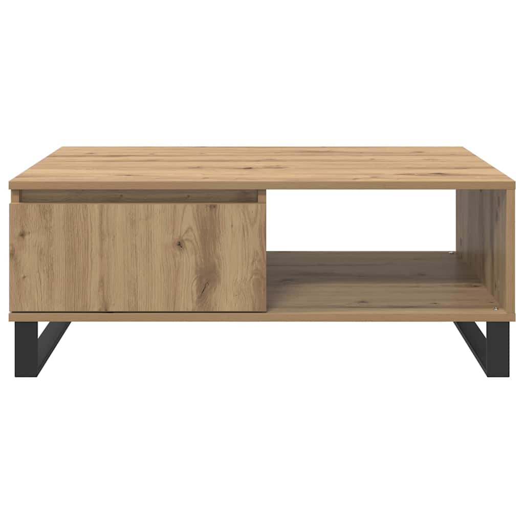 Table basse Chêne artisanal 90 x 60 x 35 cm Bois d'ingénierie - XIOS