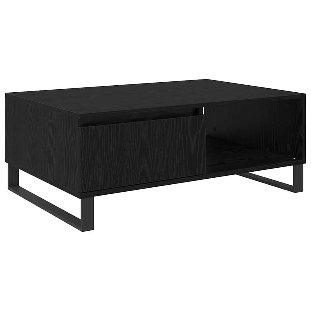 Table basse Chêne noir 90 x 60 x 35 cm Bois d'ingénierie - XIOS