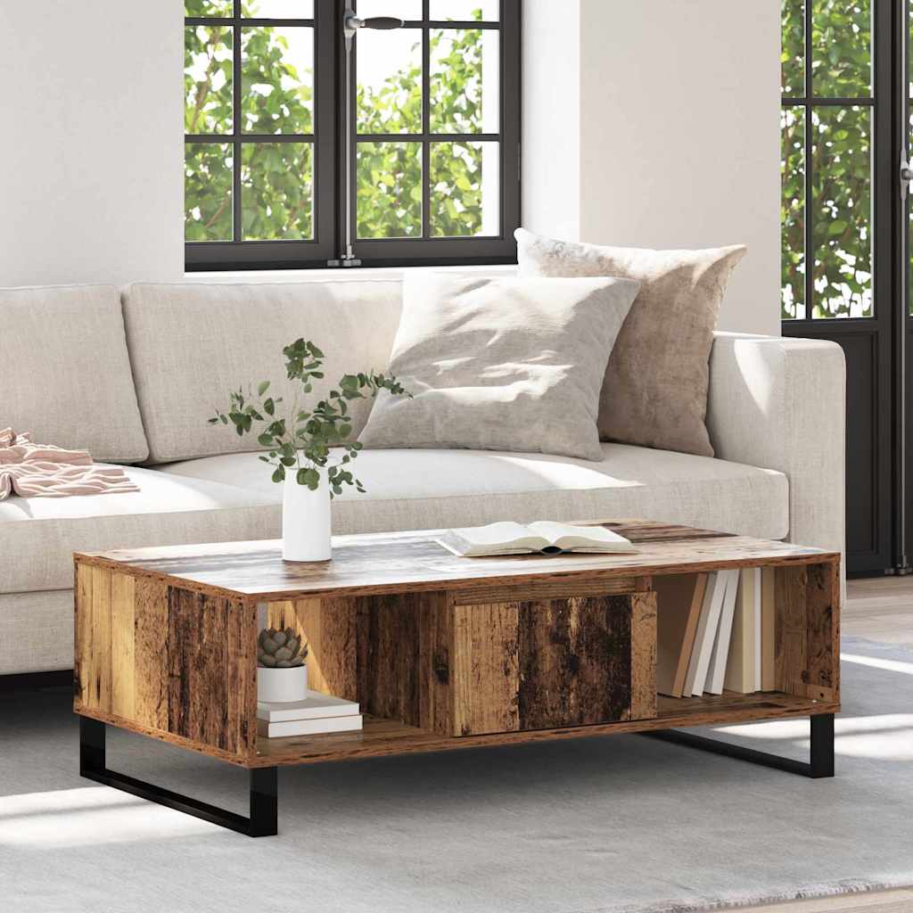 Table basse Bois ancien 104 x 60 x 35 cm Bois d'ingénierie - XIOS