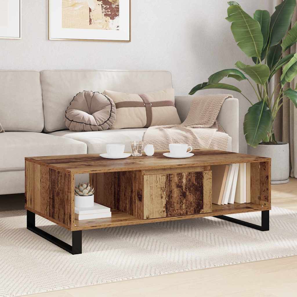 Table basse Bois ancien 104 x 60 x 35 cm Bois d'ingénierie - XIOS