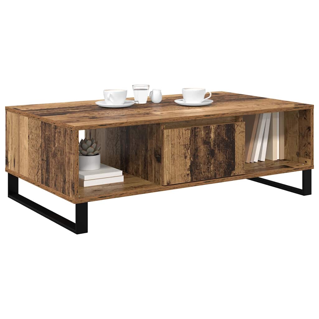 Table basse Bois ancien 104 x 60 x 35 cm Bois d'ingénierie - XIOS