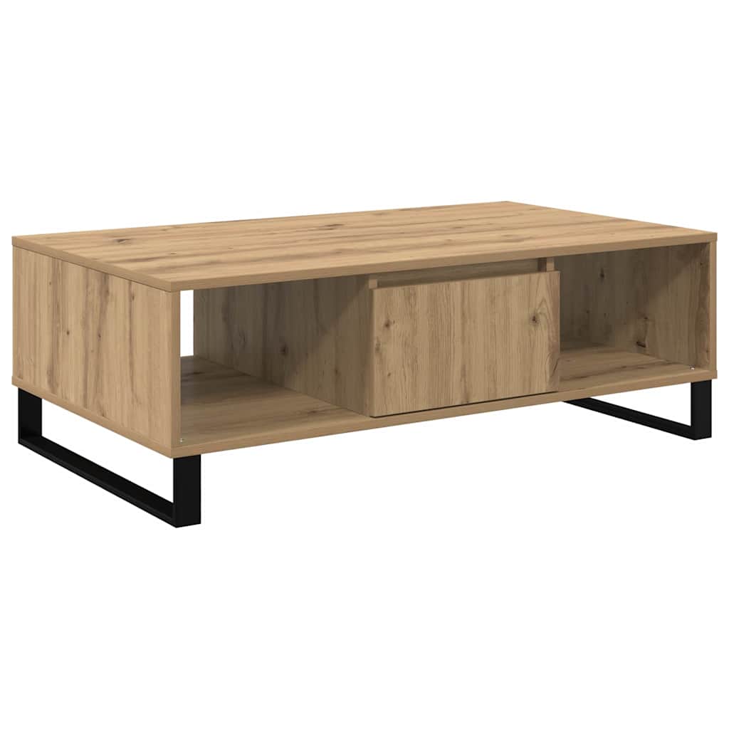 Table basse Chêne artisanal 104 x 60 x 35 cm Bois d'ingénierie - XIOS