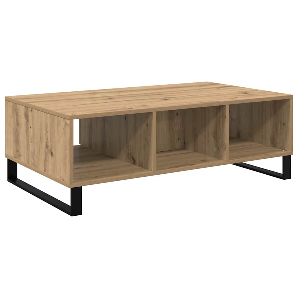 Table basse Chêne artisanal 104 x 60 x 35 cm Bois d'ingénierie - XIOS