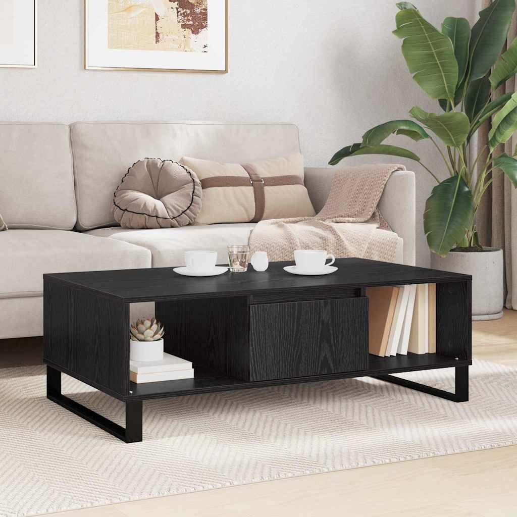Table basse Chêne noir 104 x 60 x 35 cm Bois d'ingénierie - XIOS