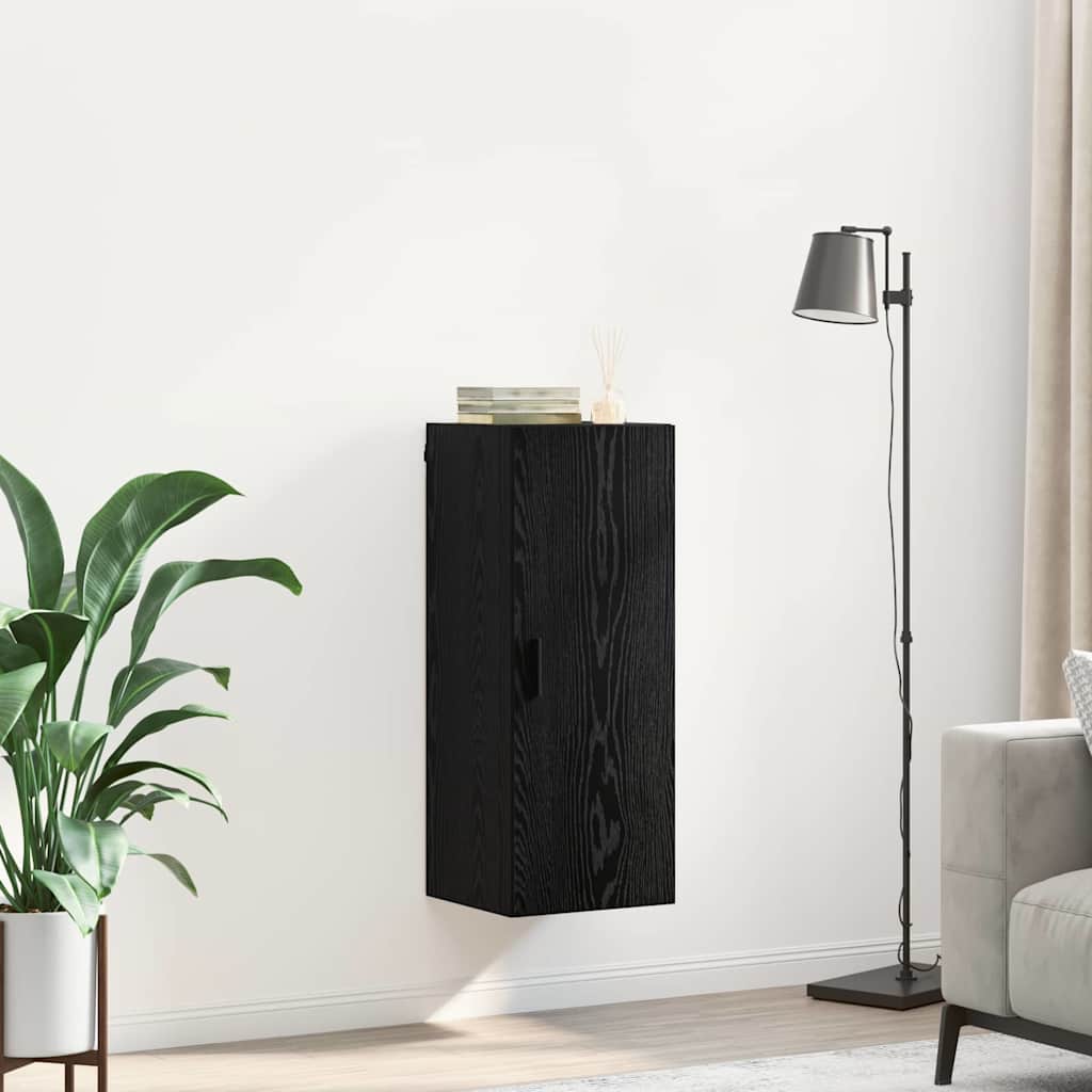 Meuble mural Chêne noir 34,5 x 34 x 90 cm Bois d'ingénierie - XIOS