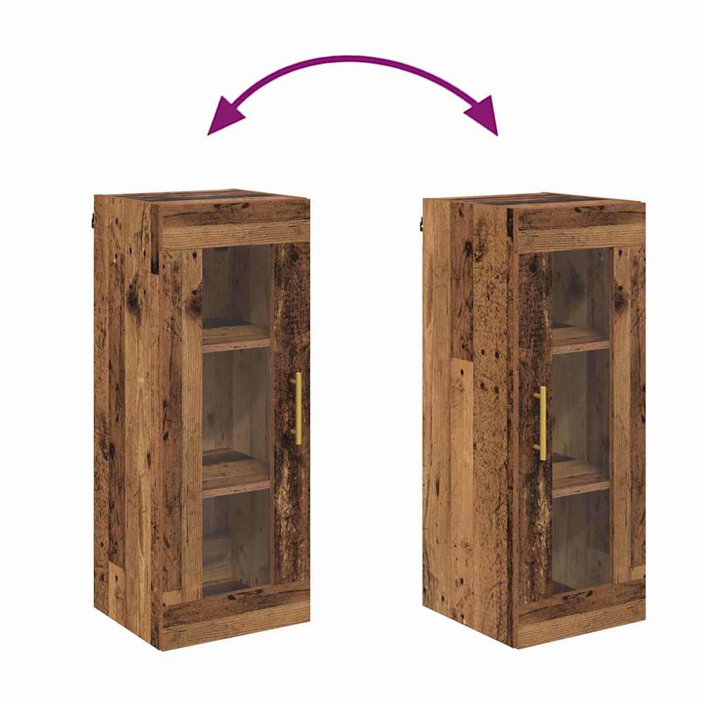 Meuble mural Bois Ancien 34,5 x 34 x 90 cm - XIOS