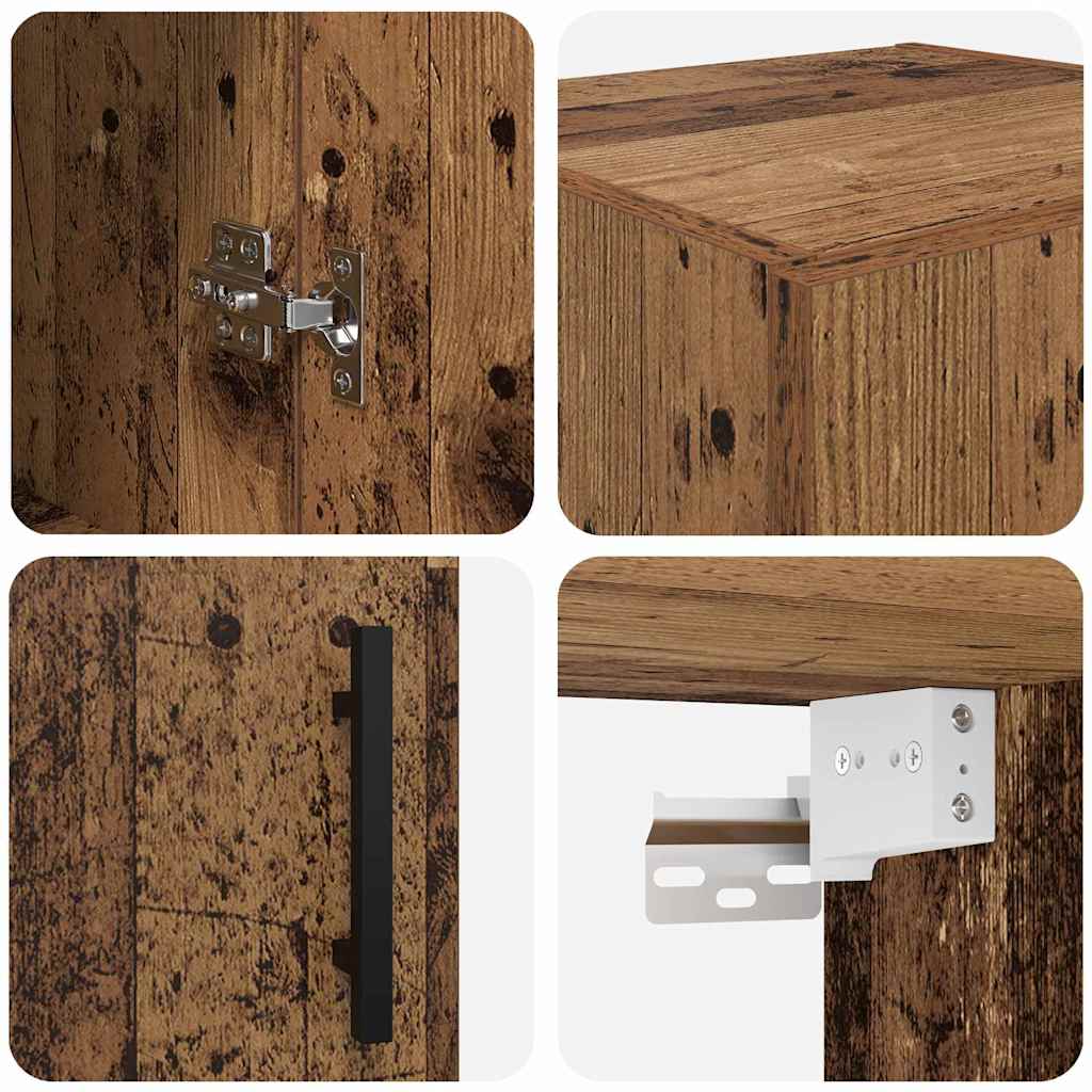 Meuble mural Bois Ancien 34,5 x 34 x 90 cm - XIOS