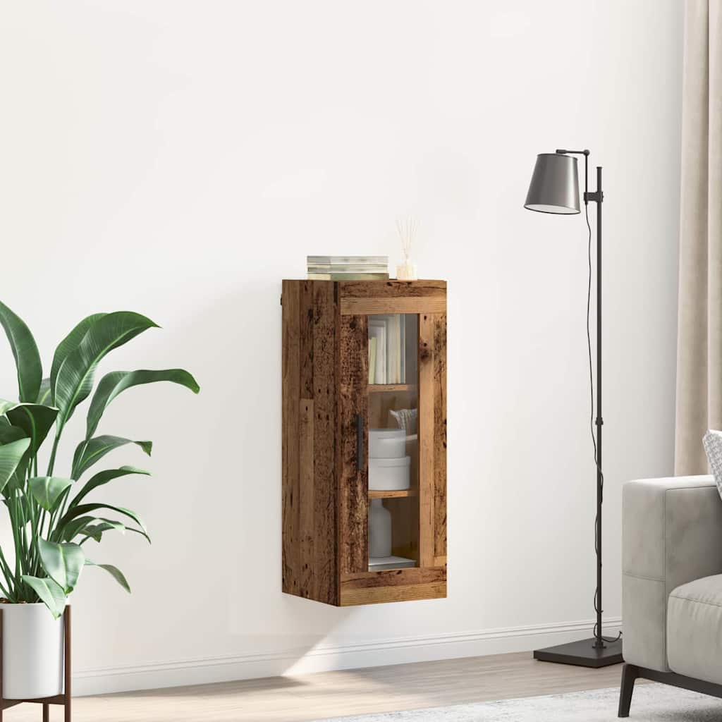 Meuble mural Bois Ancien 34,5 x 34 x 90 cm - XIOS