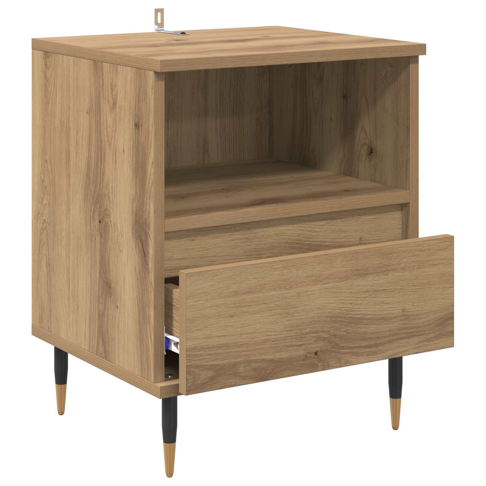 Cabinet de chevet 2 pcs Chêne artisanal 40 x 35 x 50 cm - XIOS