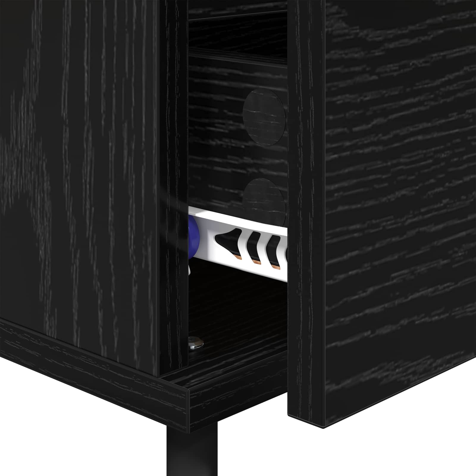 Cabinet de chevet avec tiroir 2 pcs Chêne noir 40 x 35 x 50 cm - XIOS