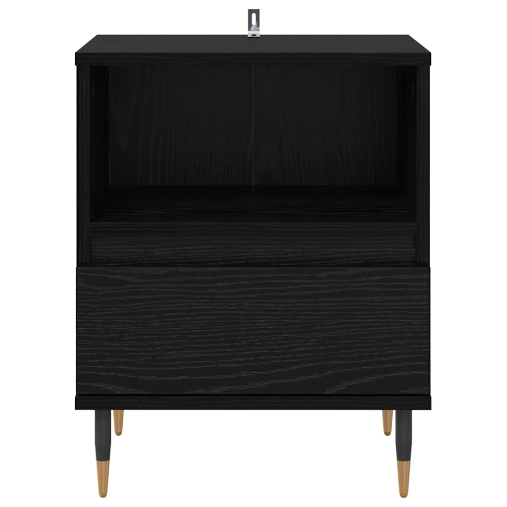 Cabinet de chevet avec tiroir 2 pcs Chêne noir 40 x 35 x 50 cm - XIOS