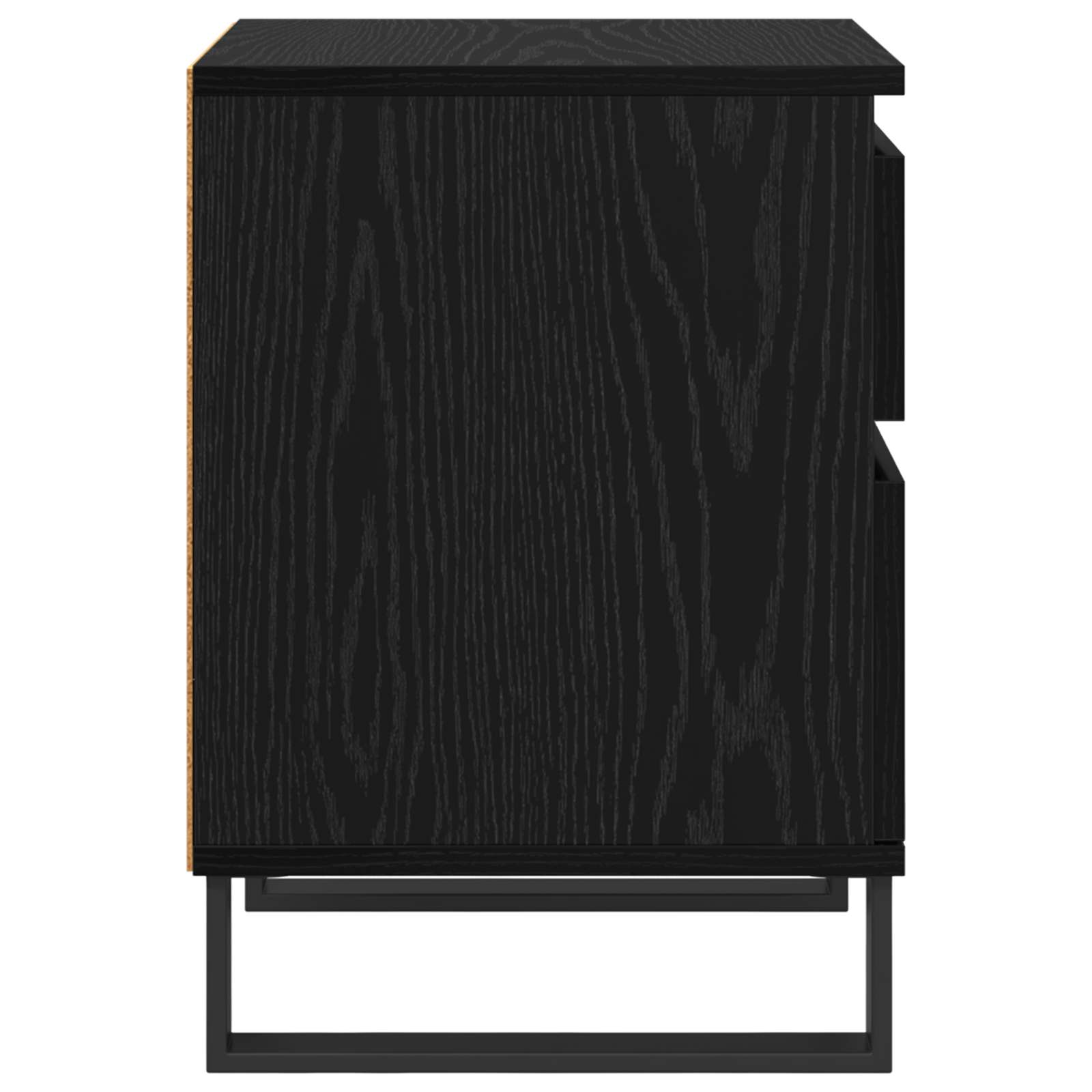 Cabinet de chevet avec tiroir 2 pcs Chêne noir 40 x 35 x 50 cm - XIOS
