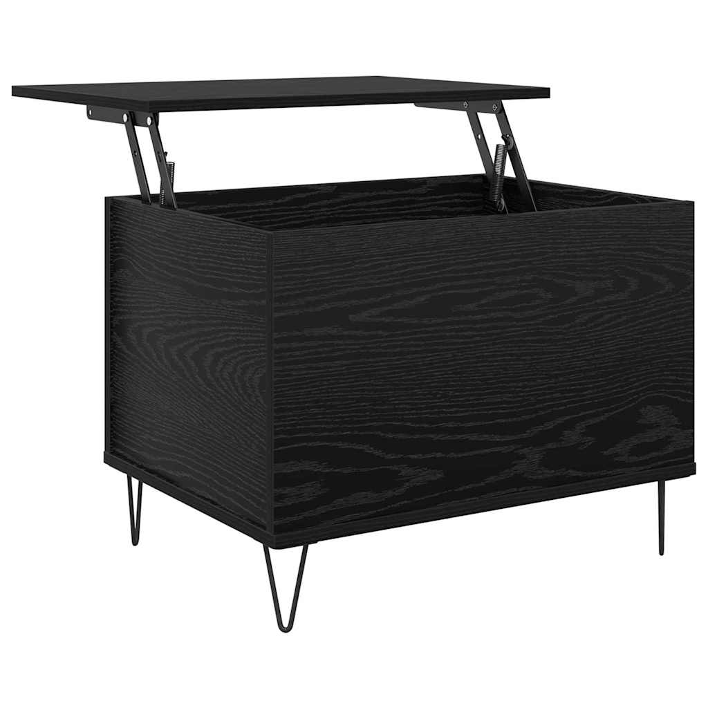 Table basse Chêne noir 60 x 44,5 x 45 cm Bois d'ingénierie