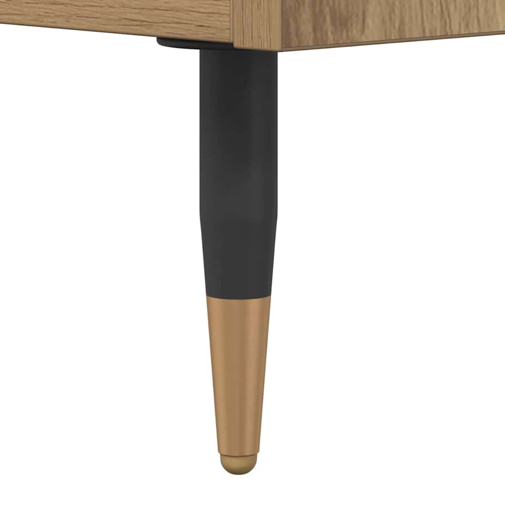 Table basse avec tiroir Chêne artisanal 102 x 44,5 x 50 cm - XIOS