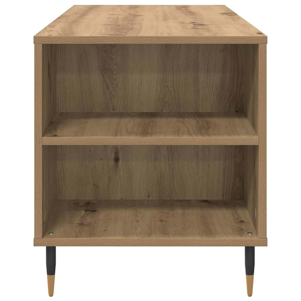 Table basse avec tiroir Chêne artisanal 102 x 44,5 x 50 cm - XIOS