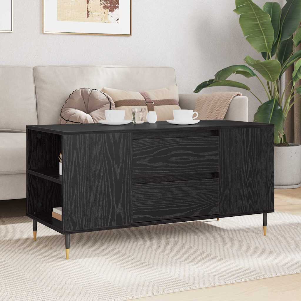 Table basse Chêne noir 102 x 44,5 x 50 cm Bois d'ingénierie - XIOS
