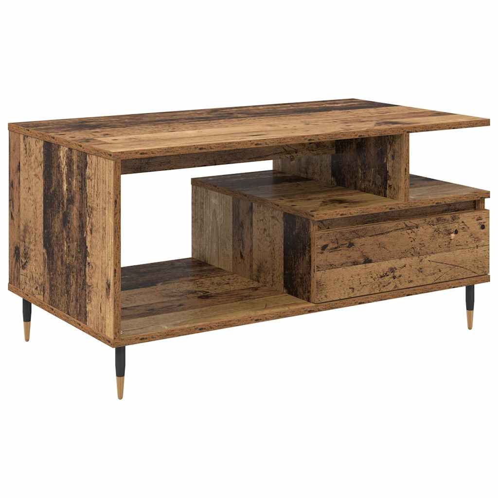 Table basse Bois ancien 90 x 49 x 45 cm Bois d'ingénierie - XIOS