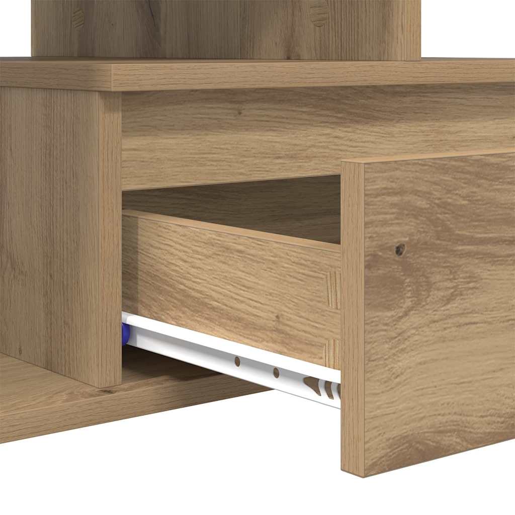 Table basse Chêne artisanal 90 x 49 x 45 cm Bois d'ingénierie - XIOS