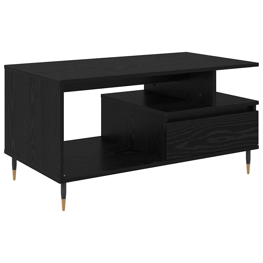 Table basse Chêne noir 90 x 49 x 45 cm Bois d'ingénierie - XIOS