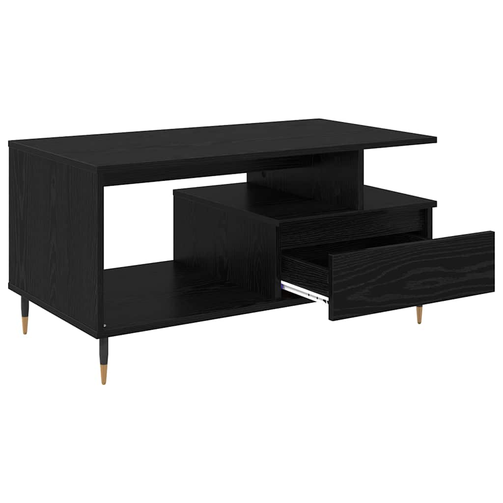 Table basse Chêne noir 90 x 49 x 45 cm Bois d'ingénierie - XIOS