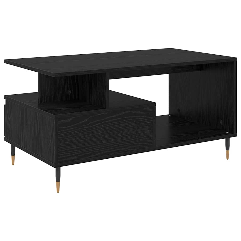 Table basse Chêne noir 90 x 49 x 45 cm Bois d'ingénierie - XIOS