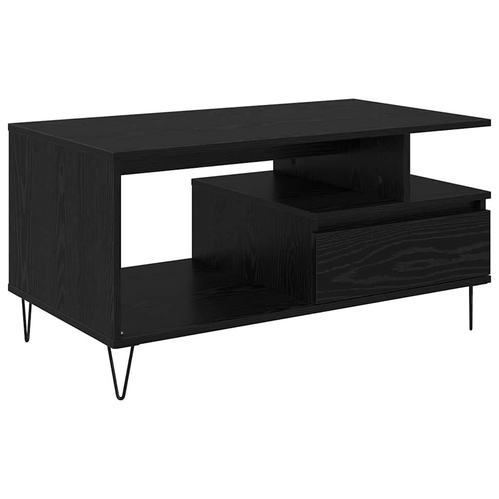 Table basse Chêne noir 90 x 49 x 45 cm Bois d'ingénierie - XIOS