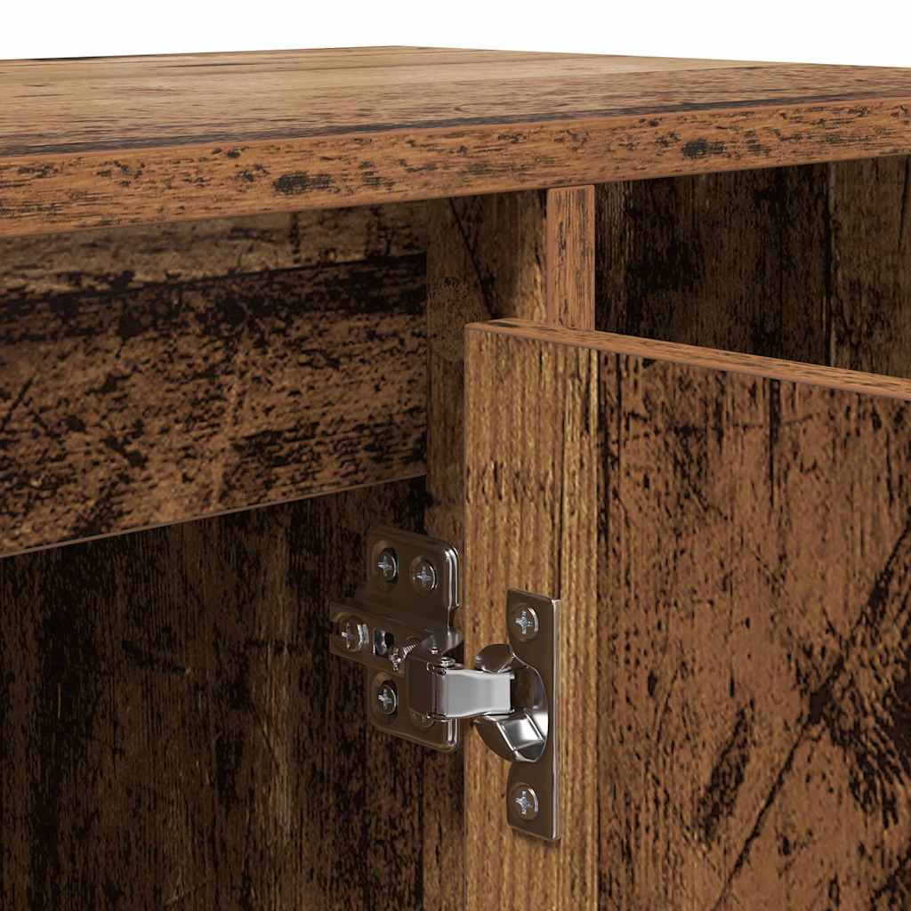 Meuble TV 100 x 35 x 55 cm Bois Ancien Bois d'ingénierie - XIOS