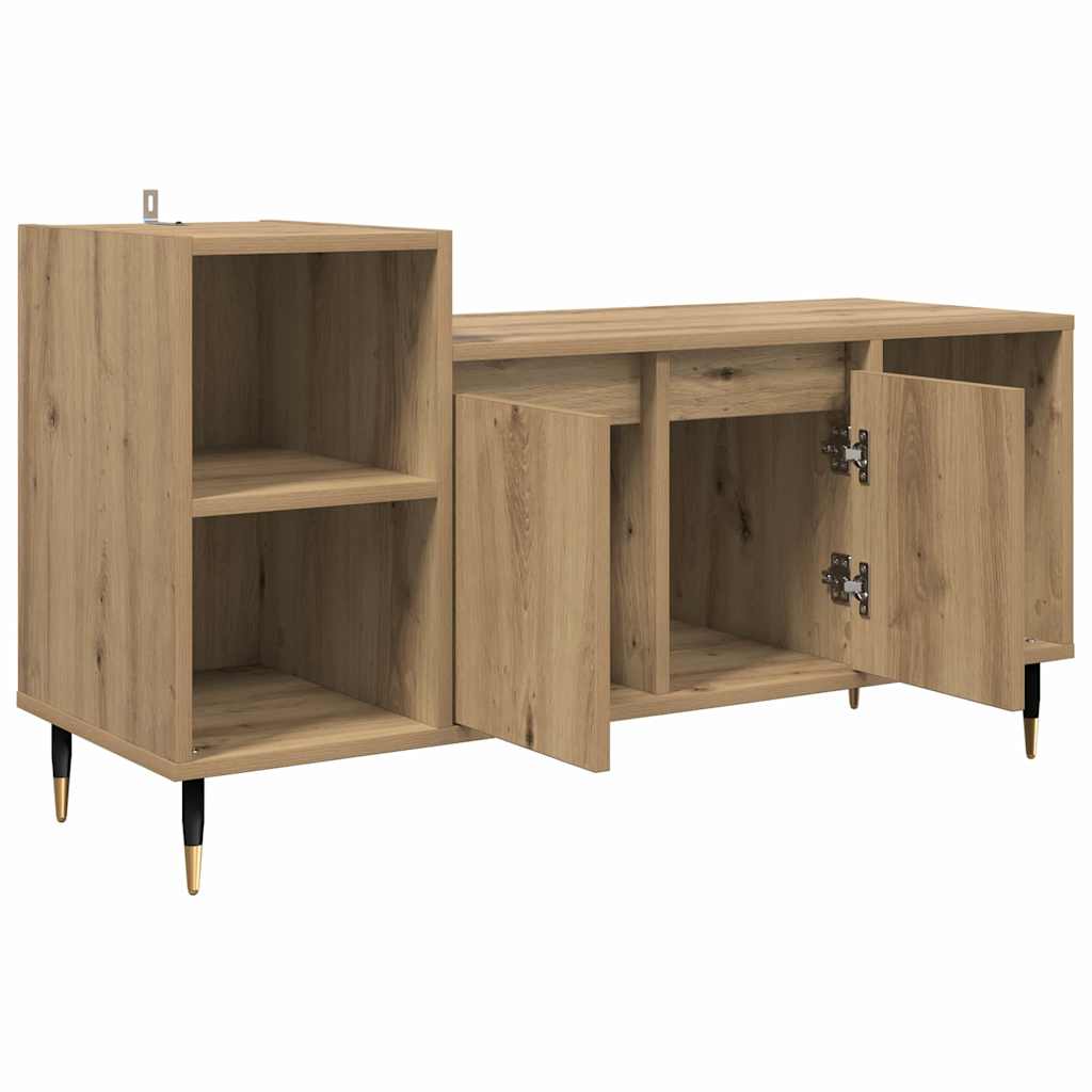 Meuble TV Chêne artisanal 100 x 35 x 55 cm Bois d'ingénierie - XIOS