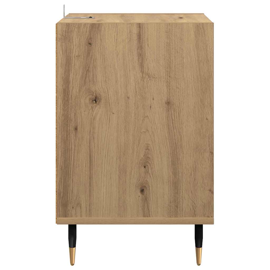 Meuble TV 100 x 35 x 55 cm Chêne artisanal Bois d'ingénierie - XIOS