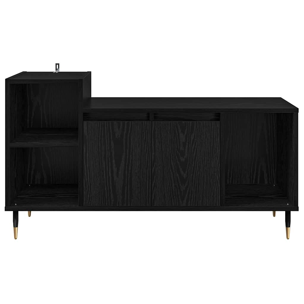 Meuble TV Chêne noir 100 x 35 x 55 cm Bois d'ingénierie - XIOS
