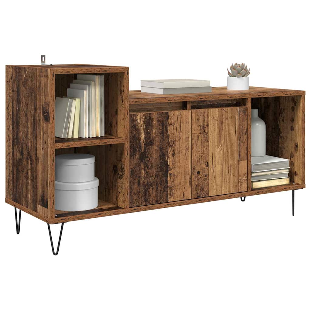 Meuble TV 100 x 35 x 55 cm Bois Ancien Bois d'ingénierie - XIOS