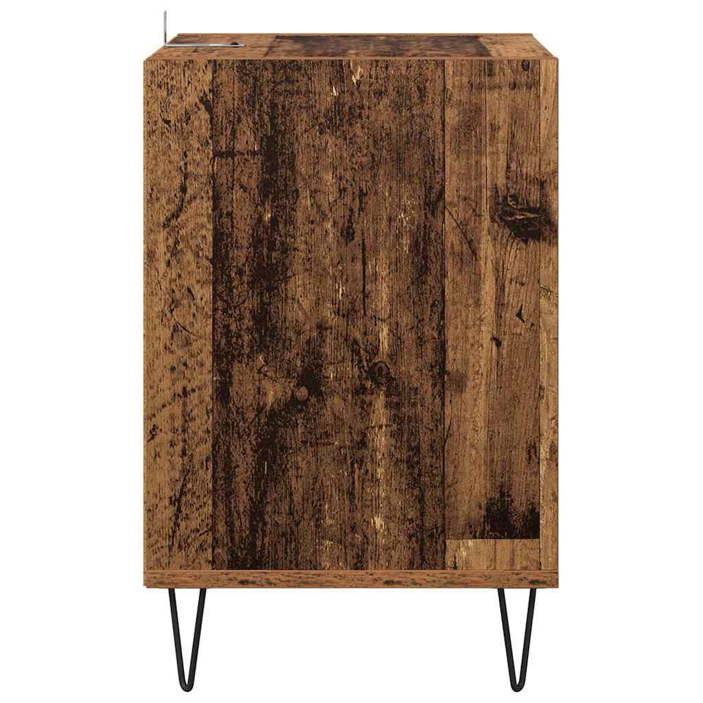 Meuble TV 100 x 35 x 55 cm Bois Ancien Bois d'ingénierie - XIOS