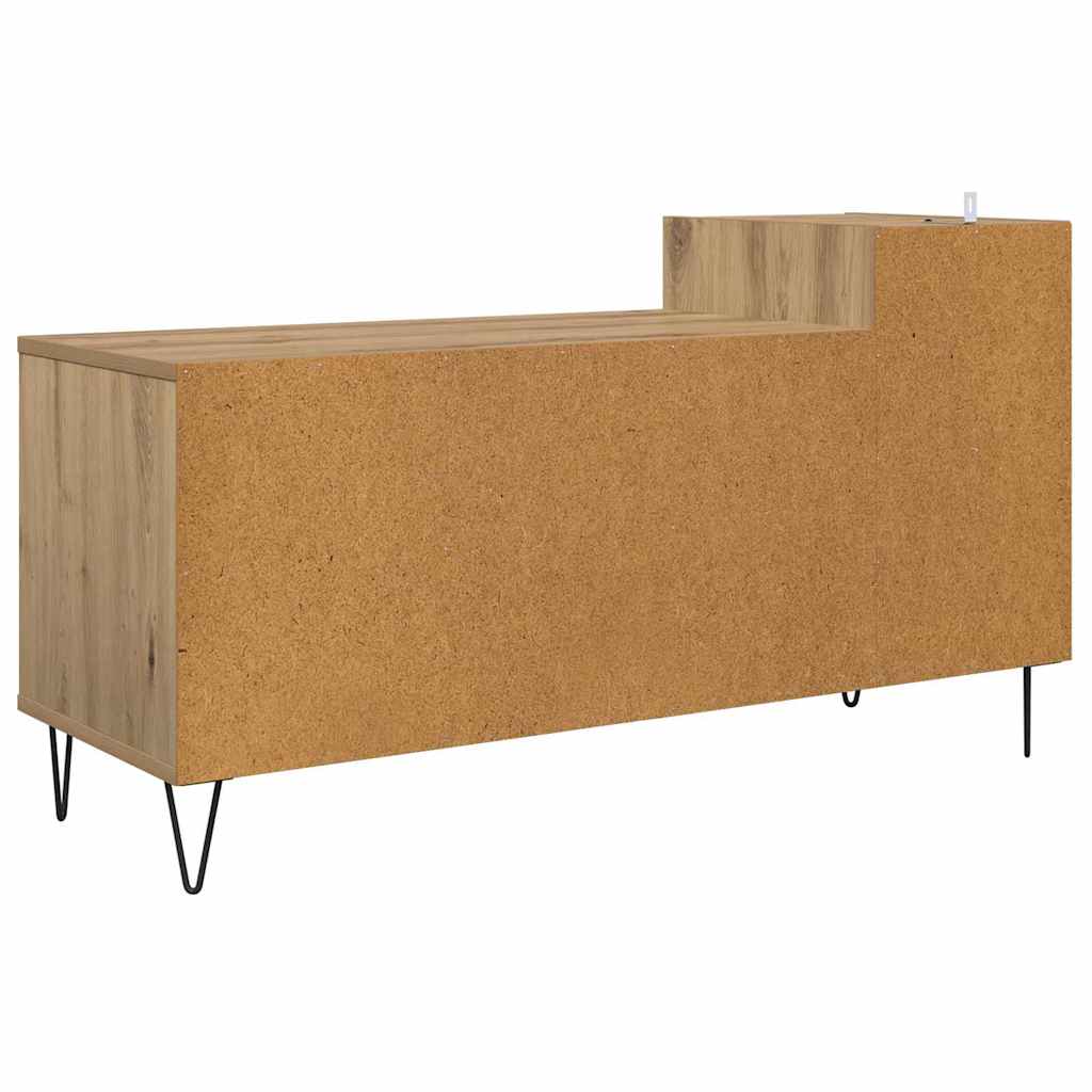 Meuble TV 100 x 35 x 55 cm Chêne artisanal Bois d'ingénierie - XIOS